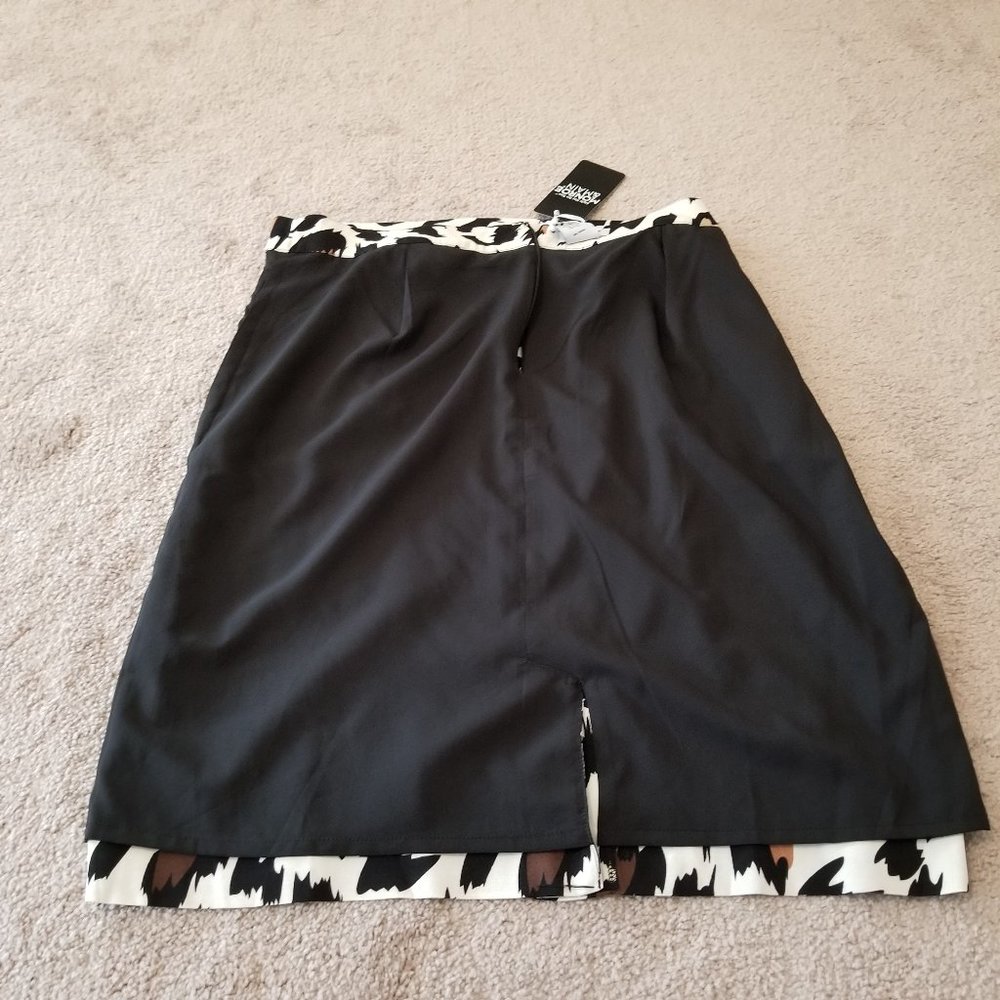 Monroe & Main Leopard Skirt, Size 14, NWT - Picture 3 of 11
